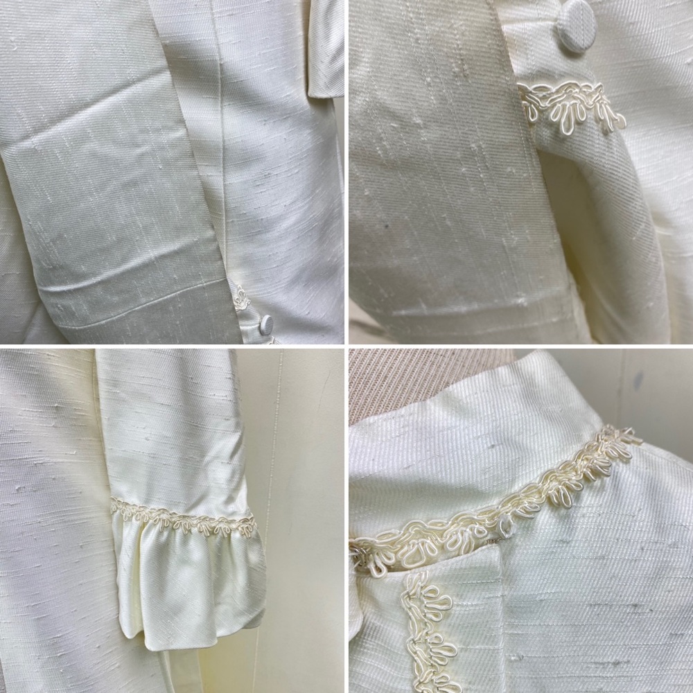 Vintage 50s Wedding Dress w/ Train - Picture 5 of 6